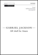 All Shall Be Amen SATB choral sheet music cover